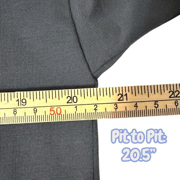 Eileen Fisher Women's PM Eucalyptus Organic-Cotton Jersey Round-Neck Dress NWT - Picture 7 of 9